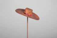 Philip Pellegrino, “Cowboy Hat”, United States, 1950–1970, Leather, 5/8 x 3 1/16 x 2 in., Colle…