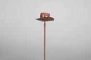 Philip Pellegrino, “Cowboy Hat”, United States, 1950–1970, Leather, 5/8 x 1 5/8 in., Collection…