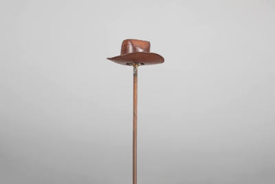 Philip Pellegrino, “Cowboy Hat”, United States, 1950–1970, Leather, 5/8 x 1 5/8 in., Collection…