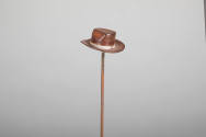 Philip Pellegrino, “Cowboy Hat”, United States, 1950–1970, Leather, 5/8 x 1 5/8 in., Collection…