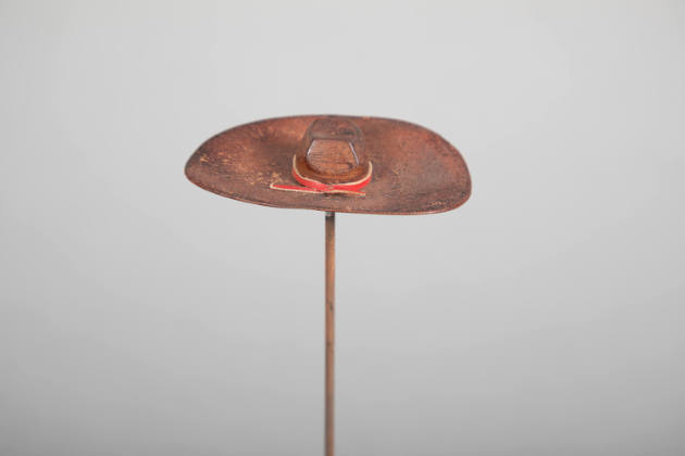 Philip Pellegrino, “Cowboy Hat”, United States, 1950–1970, Leather, 1/2 x 3 1/8 x 2 in., Collec…