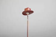 Philip Pellegrino, “Brimmed Hat”, United States, 1950–1970, Leather, 1 1/2 x 1 ½ in. diameter, …