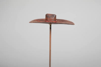 Philip Pellegrino, “Cowboy Hat”, United States, 1950–1970, Leather, 1/2 x 3 1/8 x 2 in., Collec…