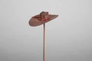 Philip Pellegrino, “Cowboy Hat”, United States, 1950–1970, Leather, 1/2 x 3 1/8 x 2 in., Collec…