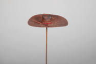 Philip Pellegrino, “Cowboy Hat”, United States, 1950–1970, Leather, 1/2 x 3 1/8 x 2 in., Collec…