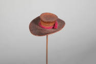 Philip Pellegrino, “Flat Crown Cowboy Hat”, United States, 1950–1970, Leather, 3/4 x 3 1/4 x 2 …