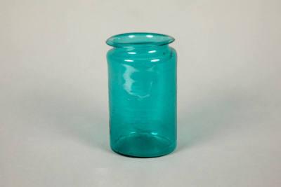 Artist unidentified, “Jar”, United States, 19th century, Glass, 8 1/2 x 5 1/2 in., Collection o…