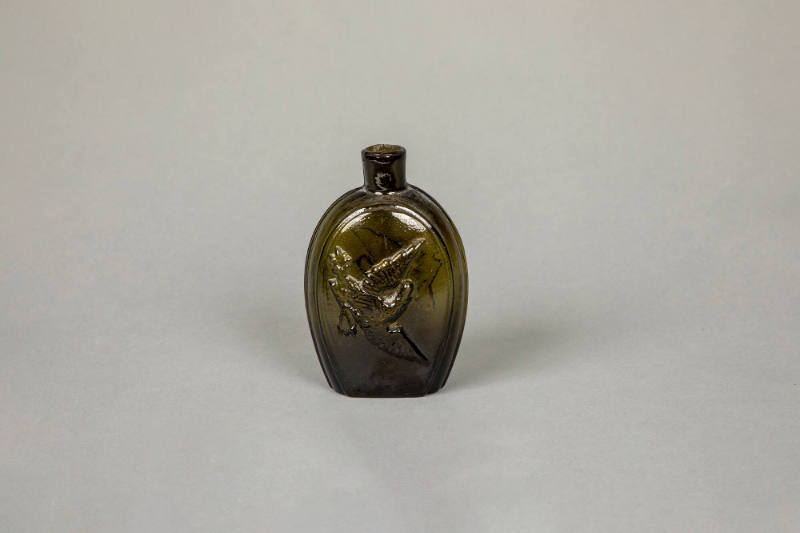 Coventry Glassworks, “Flask”, Coventry, Connecticut, United States, 1820–1829, Glass, 5 7/8 x 3…