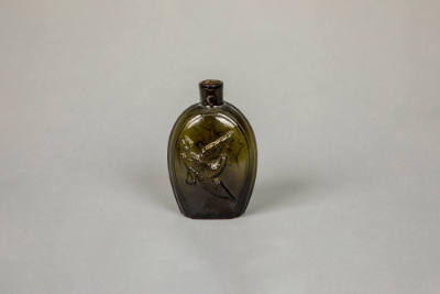 Coventry Glassworks, “Flask”, Coventry, Connecticut, United States, 1820–1829, Glass, 5 7/8 x 3…