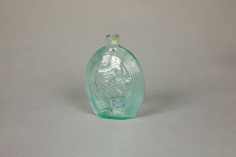 Coffin & Hay Glassworks, “Flask”, Hammonton, New Jersey, United States, 1836–1839, Glass, 6 1/2…