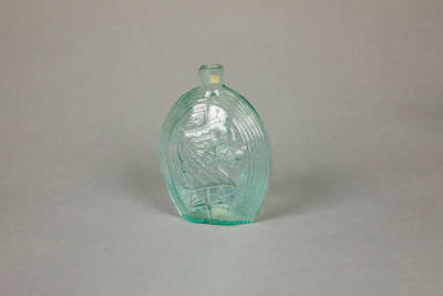 Coffin & Hay Glassworks, “Flask”, Hammonton, New Jersey, United States, 1836–1839, Glass, 6 1/2…