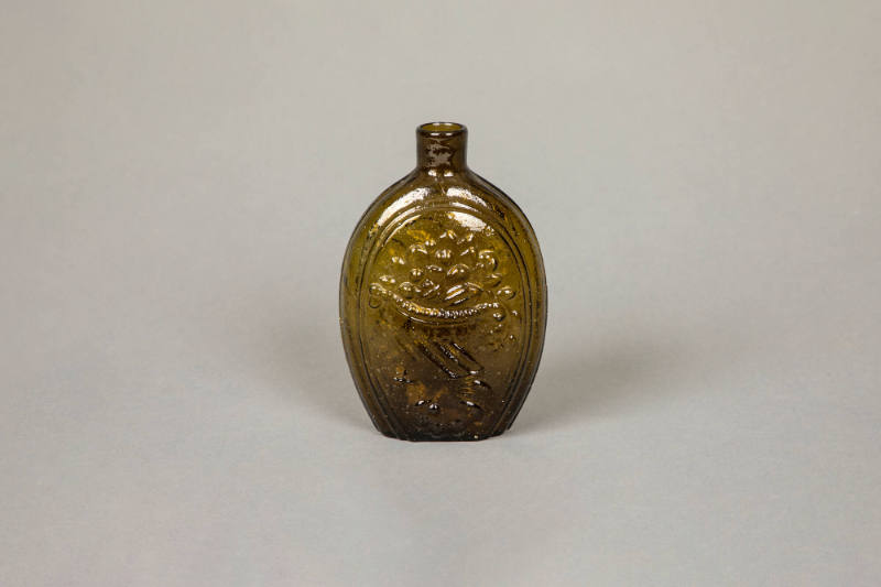 Keene Marlboro Street Glassworks, “Flask”, Keene, New Hampshire, United States, Mid-19th centur…