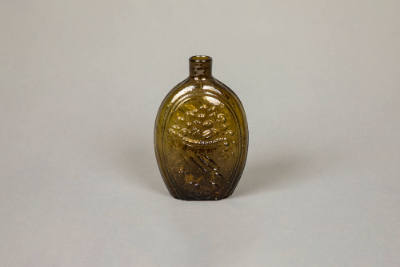 Keene Marlboro Street Glassworks, “Flask”, Keene, New Hampshire, United States, Mid-19th centur…