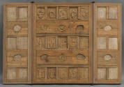 Pascal Verbena, “Cartomancie”, Marseilles, France, 1997, Wood and ink on wood, 29 1/2 x 21 3/4 …