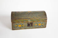 Artist unidentified, “Document Box”,  Possibly New England, 1800–1825, Paint on pine, 7 x 16 x …