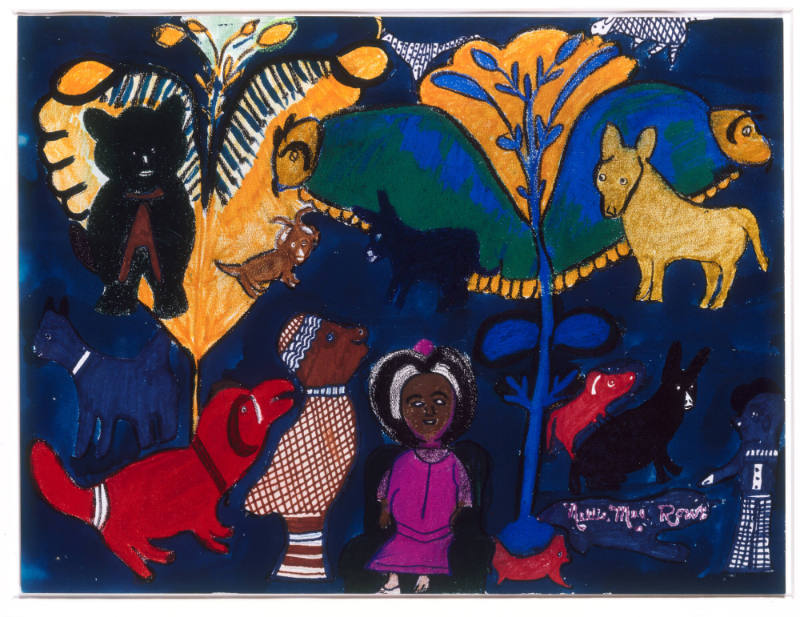 Untitled (Nellie Mae in Her Garden or Conversation II)
Nellie Mae Rowe (1900-1982)
Vinings, G…