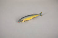 Artist unidentified, “Trout”, Chautauqua Lake, New York, United States, 19th century, Paint on …