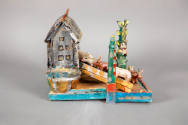 Antoni Mazur, “Noah's Ark”, Poland, 2003, Carved and painted wood, 11 × 9 × 12 3/4 in., Collect…