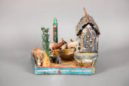 Antoni Mazur, “Noah's Ark”, Poland, 2003, Carved and painted wood, 11 × 9 × 12 3/4 in., Collect…