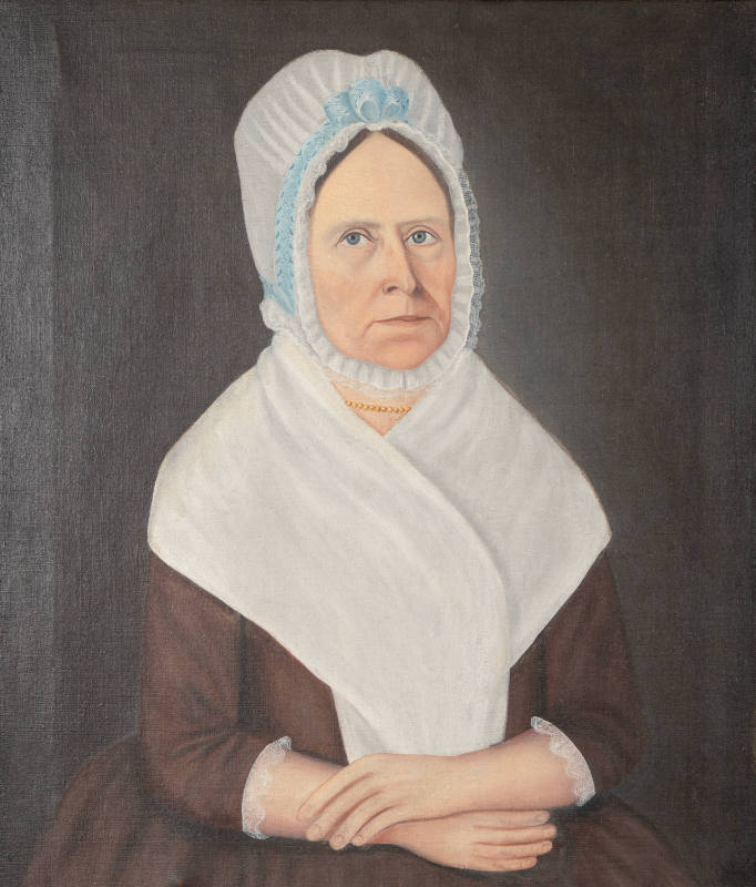  John Brewster Jr., “Ann Pearson Titcomb”, Probably Maine, 1729–1800, Oil on canvas, 30 x 25 in…