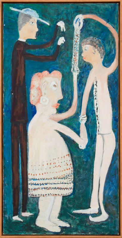 Jon Serl, “Anteseptic Marriage”, San Juan Capistrano, California, 1965, Oil on canvas, 47 3/4 ×…
