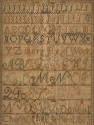 Maria Rex (1804–1887), “Needlework Sampler”, Chestnut Hill School, Schaefferstown, Pennsylvania…
