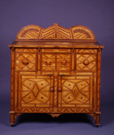 Sideboard with Three Drawers over Two Cabinets
Maker Unidentified
Photographed by David Stans…