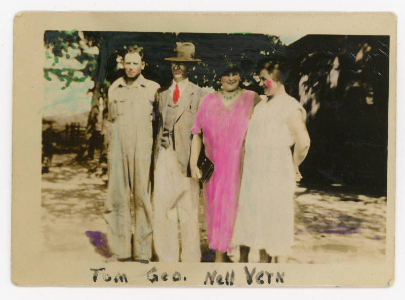 Artist unidentified, “Untitled [Group portrait]”, United States, c. 1920–1940, Hand-tinted phot…