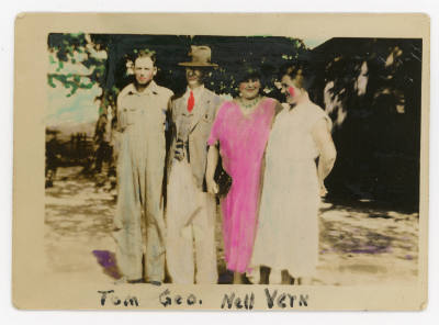 Artist unidentified, “Untitled [Group portrait]”, United States, c. 1920–1940, Hand-tinted phot…