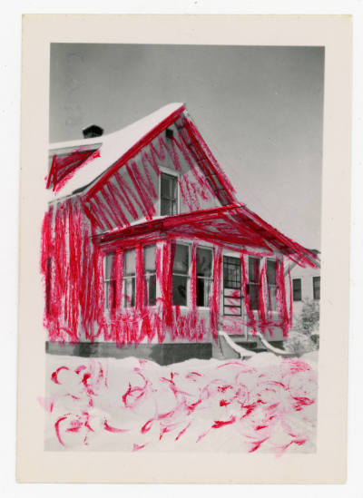 Artist unidentified, “Untitled [Facade of a house]”, United States, c. 1916–1960, Hand-tinted p…