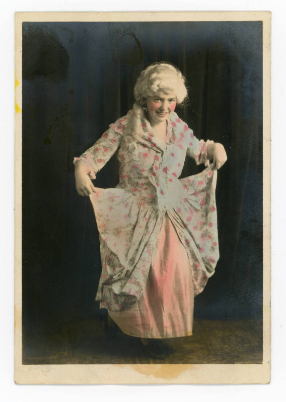 Artist unidentified, “Untitled [Costumed woman curtsying]”, United States, c. 1916–1960, Hand-t…