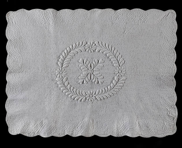 White Stuffed-work Crib Quilt
Artist unidentified
Photographed by Gavin Ashworth
