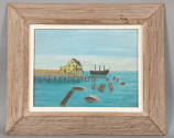 Emile Pierre Branchard, “House by the Water”, Probably New York, 1920s, Oil on board, 9 1/2 × 1…
