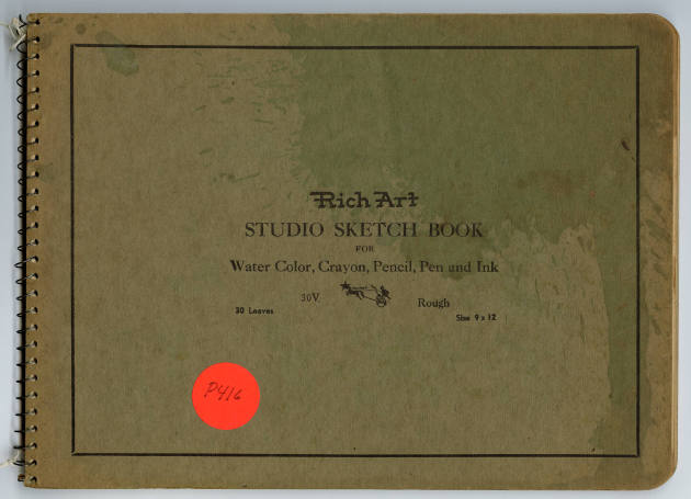 St. EOM, “Notebook”, Buena Vista, Georgia, United States, 1935–1957, Pen on paper, 12 x 9 x 3/8…