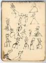 St. EOM, “Notebook”, Buena Vista, Georgia, United States, 1935–1957, Pen on paper, 12 x 9 x 3/8…