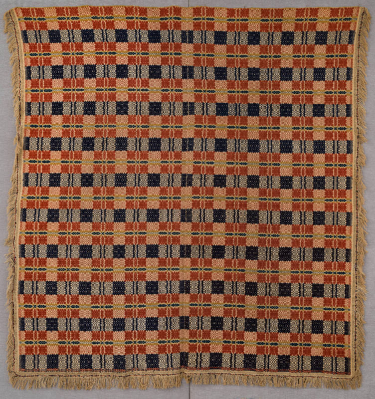 Susan Loveland Davidson, “Coverlet”, Royalton County, Niagara, N.Y., 19th to 20th century, Wool…