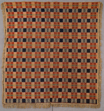 Susan Loveland Davidson, “Coverlet”, Royalton County, Niagara, N.Y., 19th to 20th century, Wool…
