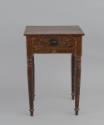 Artist unidentified, “Night Table”,  New England, 1830–1840, Painted pine and maple, 18 in., Co…