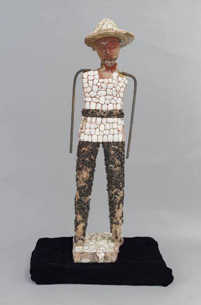 Nek Chand, “Guard”, Chandigarh, India, 1984, Concrete over metal armature with mixed media, 61 …