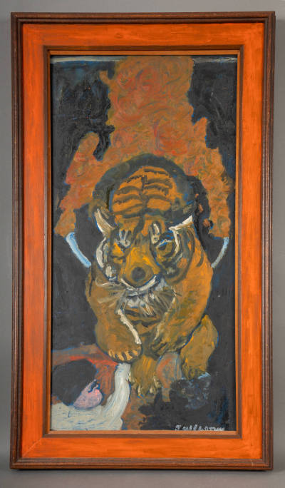 Justin McCarthy, “Untitled (“Tiger leaping through a flaming hoop”)”, Weatherly, Pennsylvania, …