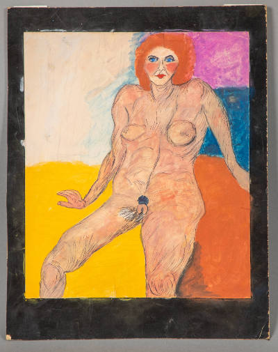 Justin McCarthy, “Untitled”, Weatherly, Pennsylvania, United States, 1930–1977, Gouache, felt-t…