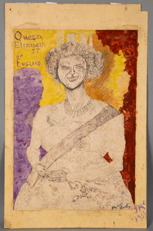 Justin McCarthy, “Queen Elizabeth II of ENGLAND”, Weatherly, Pennsylvania, United States, 1956,…