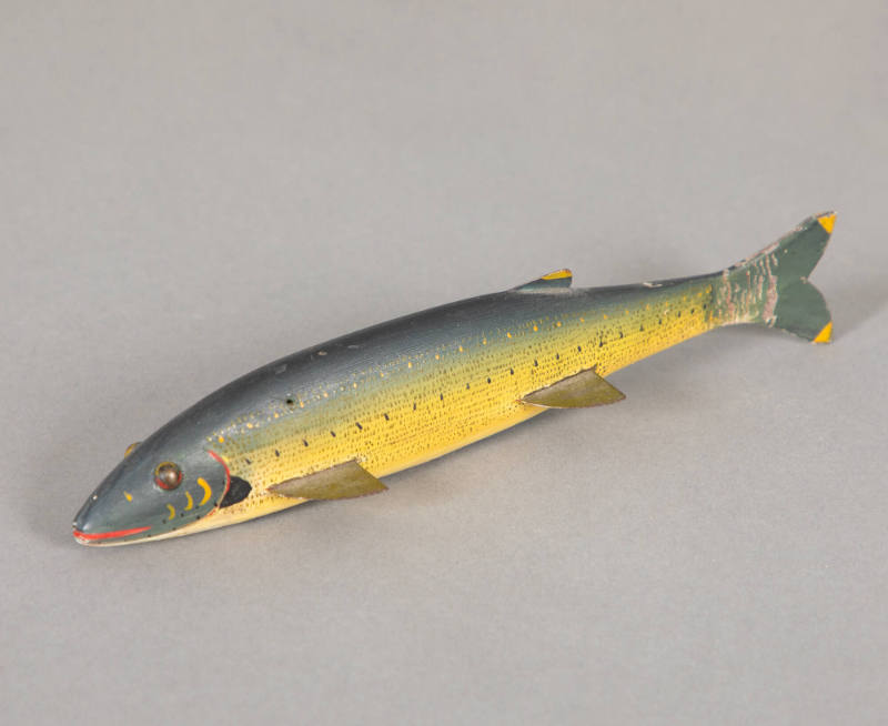 Artist unidentified, “Trout”, Chautauqua Lake, New York, United States, 19th century, Paint on …