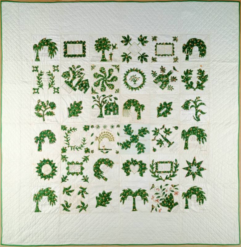 Presentation Quilt for William A. Sargent
Members of the Freewill Baptist Church
Photographed…