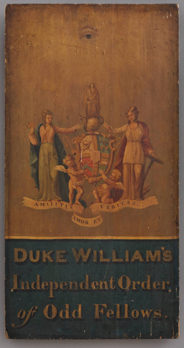 Duke William's Independent Order of Odd Fellows sign
 Artist unidentified
Photo by José André…