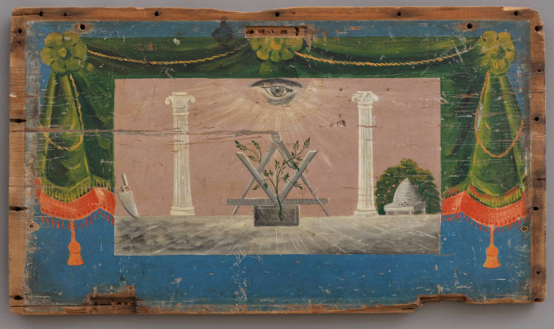 Chest Lid with Masonic Painting
Artist unidentified
Photo by José Andrés Ramírez