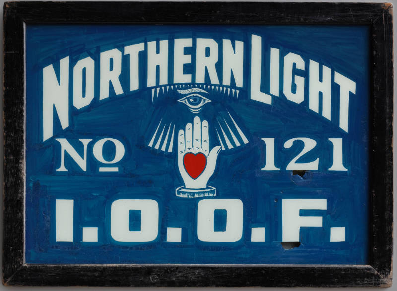 Independent Order of Odd Fellows Sign for Northern Light Lodge No. 121
Artist unidentified
Ph…