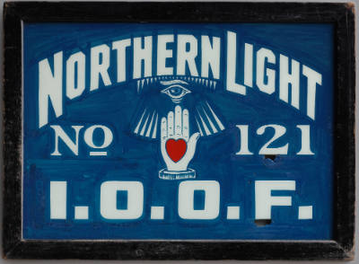 Independent Order of Odd Fellows Sign for Northern Light Lodge No. 121
Artist unidentified
Ph…