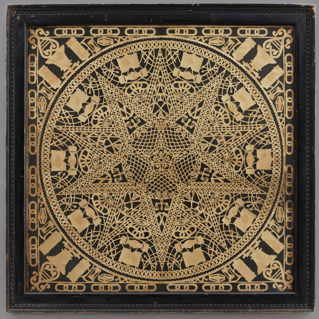 Attributed to Joseph George Heuer, (1876–1954), “Independent Order of Odd Fellows Papercut,” Pi…