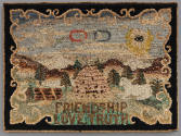 Independent Order of Odd Fellows Hooked Rug
Artist unidentified
Photo by José Andrés Ramírez